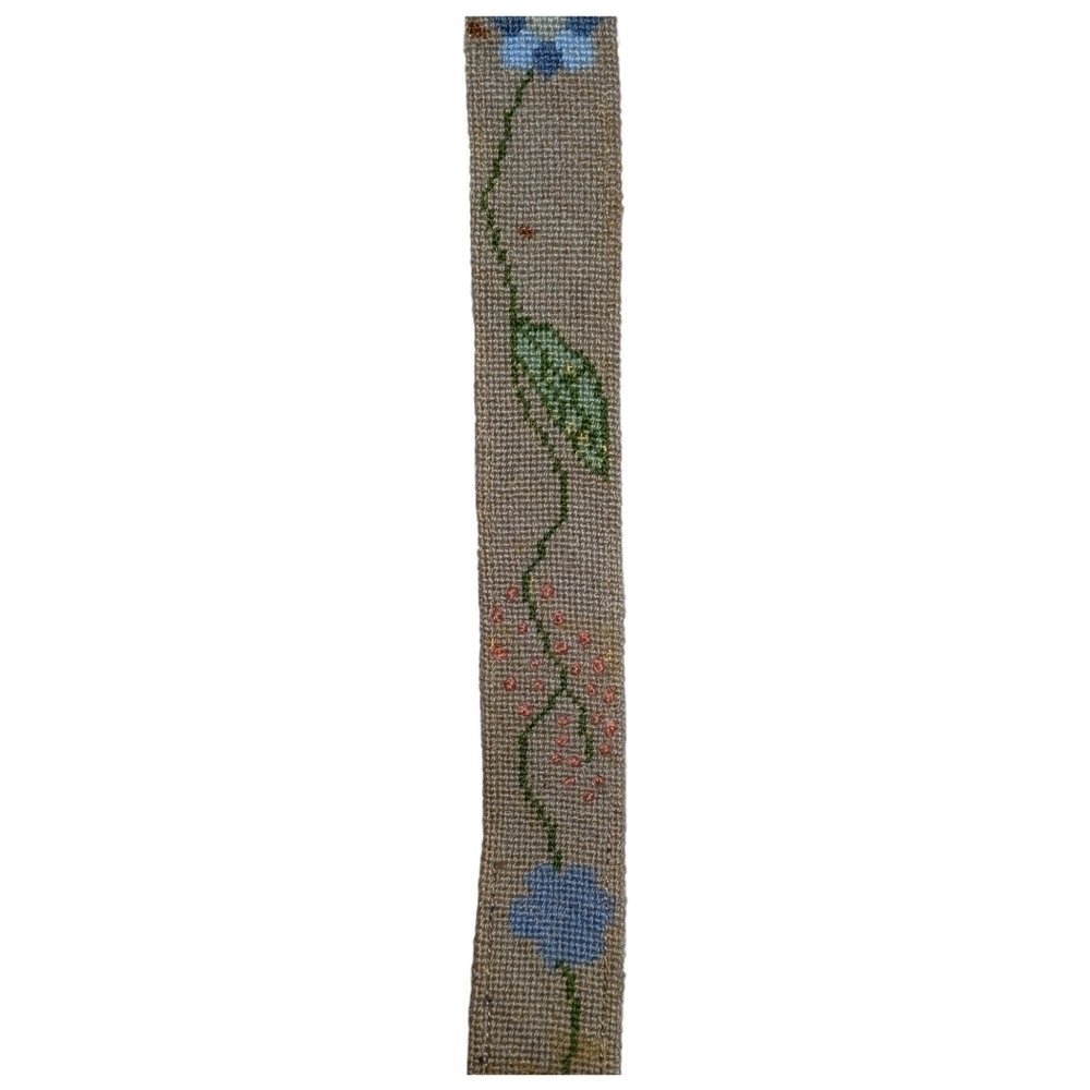 VINTAGE Vogue Studio City, CA Custom Made Needlepoint, Suede, Brass - Picture 6 of 10